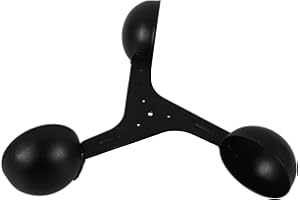 SHINEOFI Anemometer Cup Wind Measurement Sensor Aluminum Outdoor Replacement Anemometer Cup Air Flow