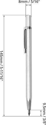 QWORK Tungsten Carbide Scriber Pen 4 Pack Glass Ceramic Engraving Retractable view 6