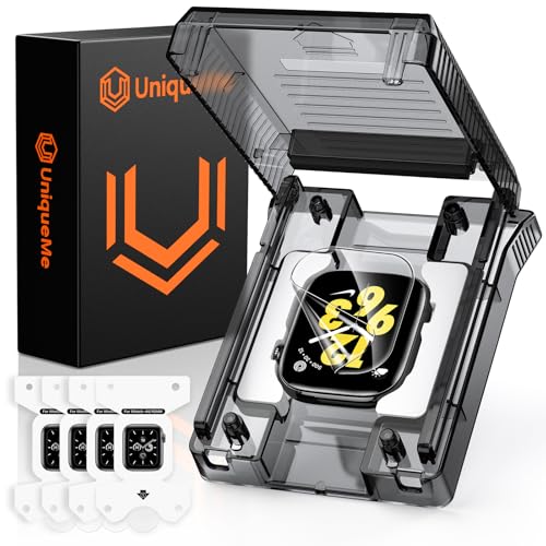 UniqueMe for Apple Watch Series 11/10 46 mm Screen Protector – 4 Pieces EPU Film, Full Coverage, Bubble Free, HD Transparent, Self Healing Screen Protector for iWatch 46 mm