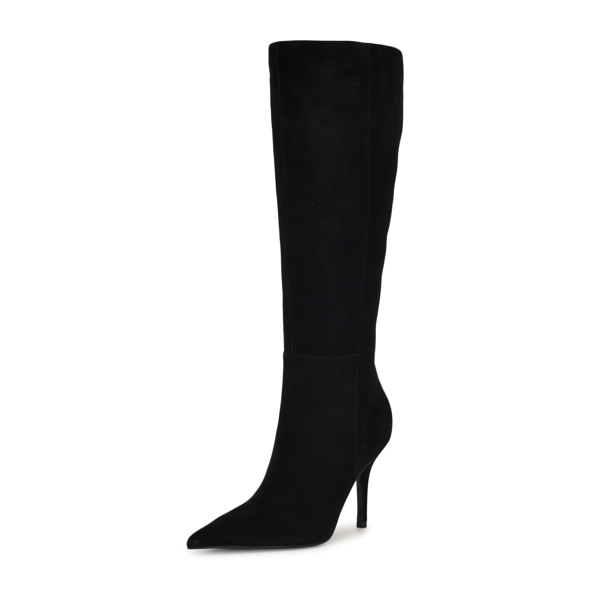 Nine West Women’s Gerty Boot, Black Suede 001, 6