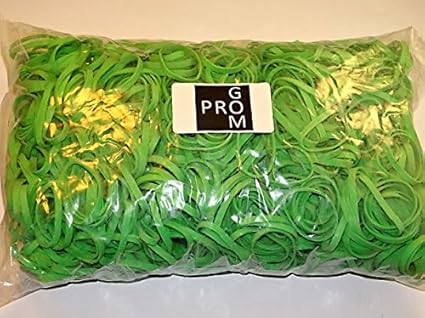 Progom - Gummibänder - 50(Ø32)mm x 4mm - grün - 1 kg beutel