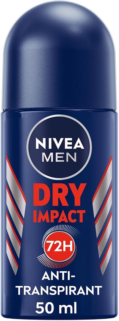 NIVEA MEN Dry Impact 72H Anti-Perspirant Roll-On 50ml Sweat Block Odour