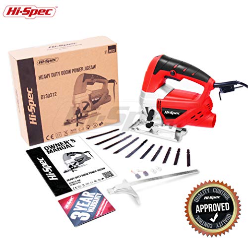 Hi-Spec 600W Stichsäge mit Blattschnellwechselmechanismus, per Daumenrad verstellbare Geschwindigkeit, einrastbar für… – Bild 8