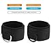 Vishusju Ankle Wrist Cuffs Neoprene Padded Straps D-Ring Glute Kickback for Cable Machines Legs Exercise Adjustable Fitness