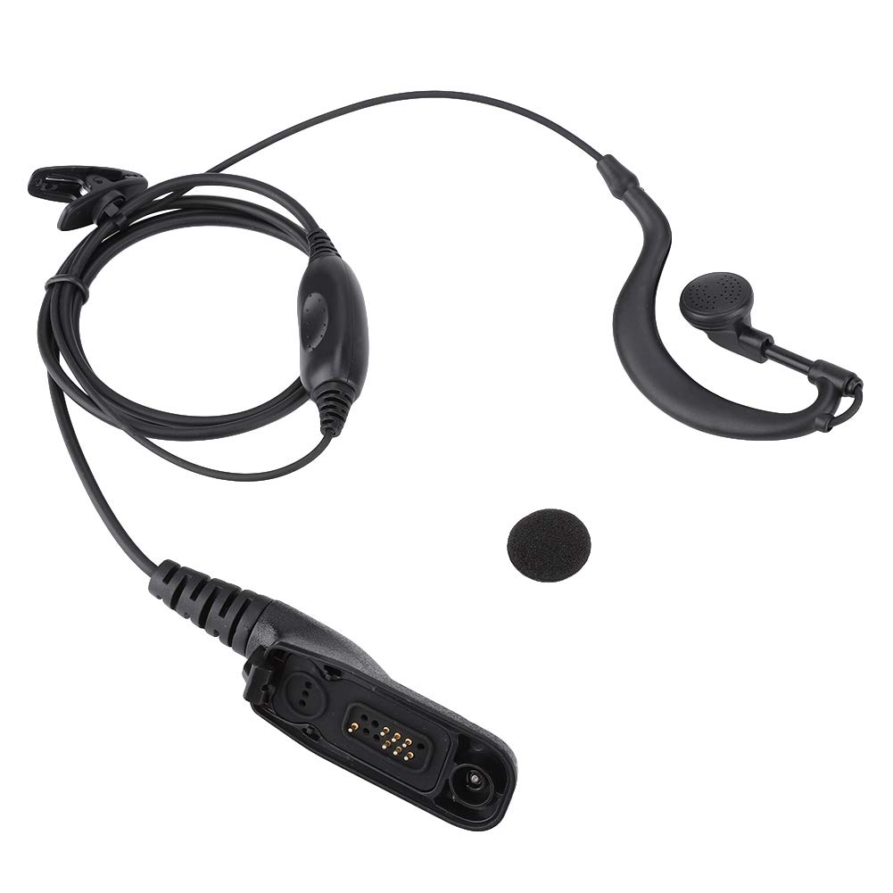 ASHATA Original Swivel Earpiece, APX7000 G-shape Ear-hook Microphone Earpiece for DP4800 DP4801 P8268 Radios, for Entertainment, Hotels, Restaurants, Community Public Security
