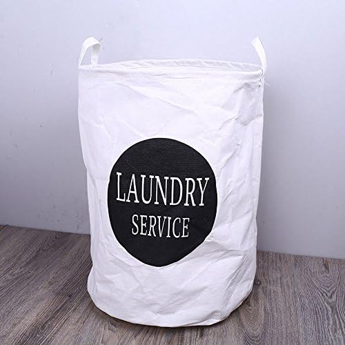 Right Options Laundry Hamper Basket, Linen Fabric Funny English Letters Organizer Basket(Laundry Service)