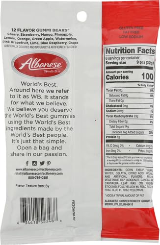 ALBANESE 12 FLAVOR GUMMI BEARS