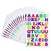 SUBANG 30 Sheets Alphabet Stickers A to Z Colorful Letter Stickers Cardstock Stickers,Different Color Alphabet Available