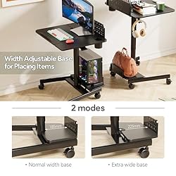 JOY worker Mobile Standing Desk with 60° Tiltable