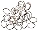 Darice BF1034 Open Oval Jump Rings, 6mm by 8mm, 20 Gauge, Bright Silver, 100 Pieces