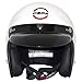 Core Vintage Open Face Helmet (White, Small)
