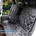 URPOWER Dog Seat Covers 100% Waterproof Pet Car Seat Cover Nonslip Bench Seat Covers Armrest Compatible for Back Seat with Pet Seat Belts for Cars Trucks & SUVs