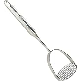 Millvado Potato Masher Stainless Steel, Mashed Potatoes - 12.5 In. Utensil | Kitchen Masher Tool, For Potato, Avocado, Beans,