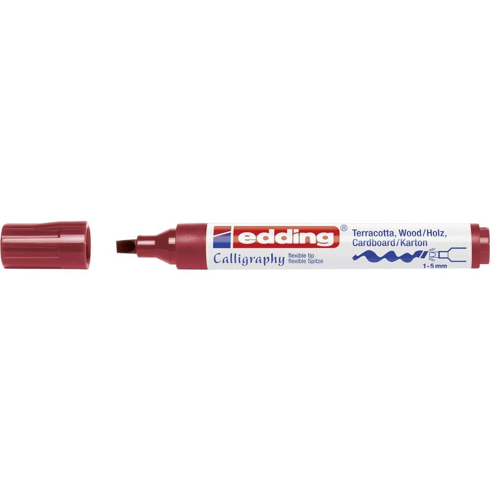 E-1455 CR Calligraphy Marker Crimson