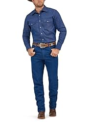 Wrangler Mens Cowboy Cut Western Long Sleeve Snap