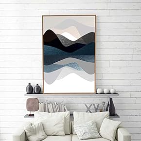 Framed Home Artwork Abstract Simple Style for Living Room Bedroom