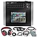 Behringer X AIR X18 Compact 18-Input Digital iPad/Tablet Mixer with Samson Headphones and Assorted Cables Basic Bundle
