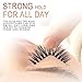 Super Hold False Eyelash Glue, TINGESHINE Professional Latex Free Secure Strong Hold, Strip Eyelash Adhesive Clear Waterproof 5g 0.175oz Safe on Skin