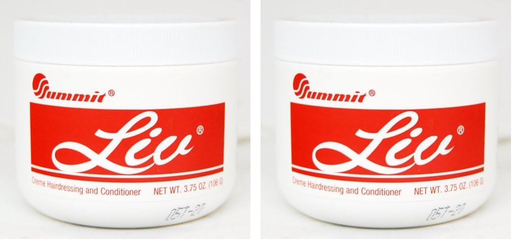 Summit Liv Crème Hairdressing and Conditioner 3.75 Oz. (Pack of 2)