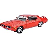 1969 Pontiac GTO, Orange, 1/24 Scale Diecast Model Toy Car Motormax 73242