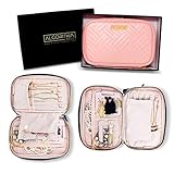 AlgorithmBags Travel Jewelry Organizer Storage Case for Necklace, Earrings, Rings, Bracelet