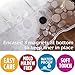 Wimaha 15 Gauge EVA Shower Curtain Liner, Waterproof Shower Liner for Bathroom Bath Stall, 72 x 78, Clear Stone Design