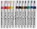 Red Dot Oil Paint Markers - Rock, Wood, Glass, Metal, Ceramic - Paint Pens for Almost All Surfaces Rainbow Set of 12 Brilliant Oil Paint Marker Colors, Quick Dry, Water Resistant, Permanent, Archival