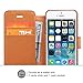 iPhone 5S Case iPhone SE Case, TANNC [Screen Protector Included] Flip Leather Wallet Phone Case [Layered Dandy] - [Card Slot][Flip][Wallet] - For Apple iPhone 5S / SE/5 Devices -Light Brown