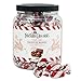 Candy Cane Chocolate TruffleCremes | 28-ounce Bulk Jar | Covered in Double Milk Chocolate | Made from All-Natural Ingredients and Real Candy Cane Pieces | By Dilettante Chocolates