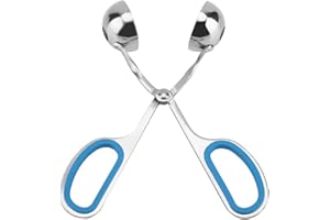 Meatball Maker, Stainless Steel Meatballs Clip, Non Sticky Rice Ball Holder Kitchen Tool with Ergonomic Handle for Fruit, Ice