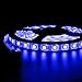 SUPERNIGHT 16.4Ft 5050 Waterproof 300leds Light Strip,RGB Color Changing Kit Adhesive Tape with 44 Key Remote Control and 12V DC 5A Power Supply