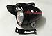 Motor-acc Classical Bright Metal Black Vintage Bicycle Bike Headlight Retro LED Light Cycling Fog Front Head Lamp Night Riding Safety with Bracket