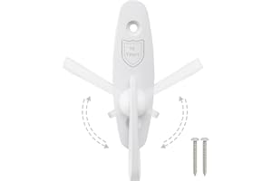 KIORHILL Thumb Latch for Andersen Sliding Door Lock Replacement, 10-Years Long-Lasting Sliding Door Lock Latch, Patio Door Lock White