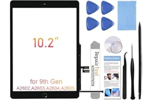 Fixerman for ipad 9th Generation Screen Replacement (A2602 A2603 A2604 A2605) ipad 9 Touch Screen Replacement Digitizer 10.2 Inch(2021 Released),with Home Button+Pre-Installed+Repair Tools