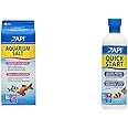 API Freshwater Aquarium Essentials Bundle - AQUARIUM SALT (67-Ounce Box) + QUICK START Nitrifying Bacteria (16-Ounce Bottle)