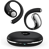 Micool Open Ear Headphones Bluetooth 6.0, Clip On Earbuds Wireless with 36H Playtime, Noise Cancelling Sports Headphones