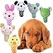 Mimibox Squeaky Plush Dog Toy for Smalls Dogs - Pack of 3, Random Color