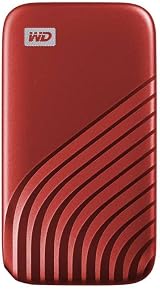 WD 1TB My Passport Portable SSD External NVMe USB-C 1050MB/s PC Xbox PS Red
