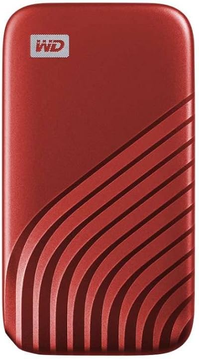 WD 1TB My Passport Portable SSD External NVMe USB-C 1050MB/s PC Xbox PS Red