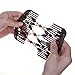 Kloud City Women Magic Combs Wood Beaded Stretch Double Side Combs Clips Bun Maker Hair Accessories (Burgundy # Black)