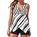 SUNNOW Women Push Up Halter Tankini With Boy Shorts Two Piece Swimsuit Set