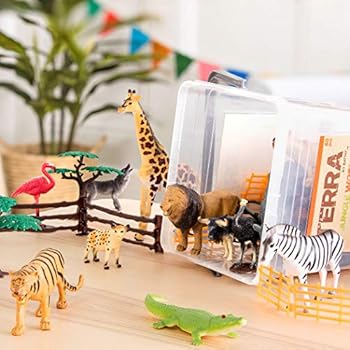 Assorted Miniature Jungle Animal Toy 
