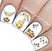 Nail Art Water Slide Tattoo Decals Fall Into Fun Thanksgiving Theme - 10 Pack