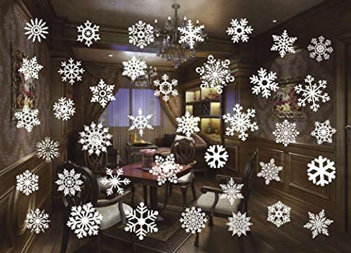 Carcarely Christmas Decoration Santa Claus Elf Snowman Reindeer Tree Removable Wall Sticker Window Home Decor (style19)