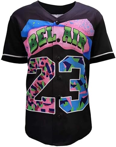 pink and black baseball jersey