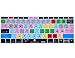 XSKN Adobe Premiere Shortcut Keyboard Skin Cover for New MacBook Pro 13 Inch A1708 (2016 Version, No TouchBar) and Macbook 12
