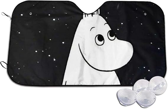 Amazon Co Jp 車用サンシェード ムーミン フロントガラス用 ガラスバイザーカバー 吸盤 遮光 Uvカット 紫外線対策 日焼け防止 折り畳み 日除け 車用品 車中泊 服 ファッション小物