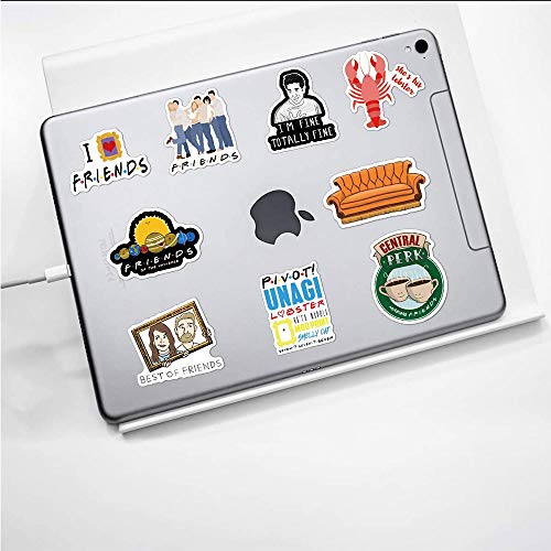 Friends TV Show Merchandise Fans Stickers for Laptop Water Bottle Luggage Snowboard Bicycle Skateboard Decal for Kids Teens Adult Waterproof Aesthetic Stickers - Image 5
