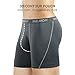 David Archy 3 Pack Men's Ultra Fast Dry Performance Boxer Briefs (S, Dark Gray-Mesh)