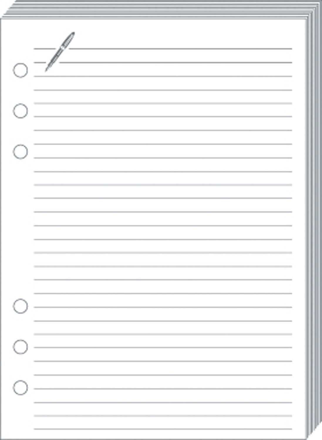 Quo Vadis - Timer Accessories - Refill Note Cards for Timer 21 - Clairefontaine White Paper - Size 15 x 21 cm